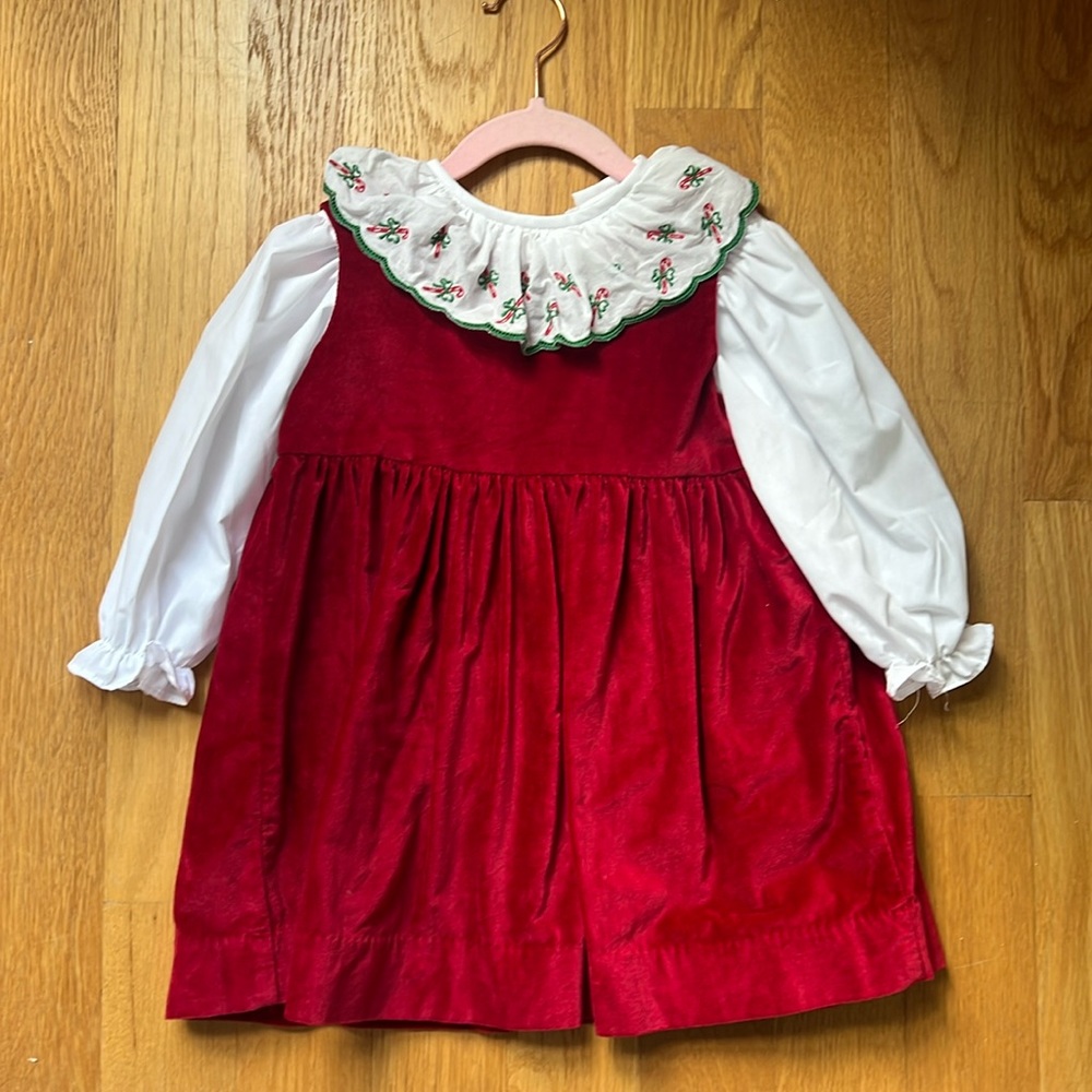 Gorgeous James & Lottie velvet jumper and matching blouse